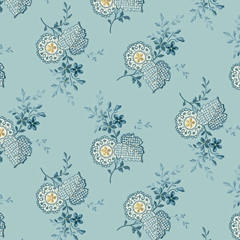 Laundry Basket Quilts - Plumeria - Powder