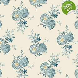 Laundry Basket Quilts - Plumeria - Cream