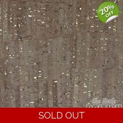 REMNANT - Natural Cork with Gold - 22cm