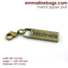 Emmaline Zipper Pull - Handmade - Pack of 1