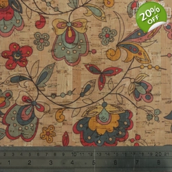 Cork Print - Amazon Flowers