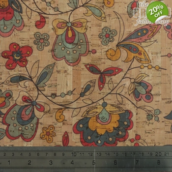 Cork Print - Amazon Flowers