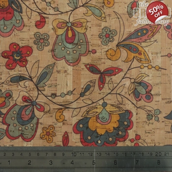 Cork Print - Amazon Flowers