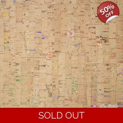 REMNANT - Natural Cork - Multicolour flecks - 21cm