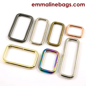 Emmaline 1 inch 25mm Rectangular Ring - Pack of 4