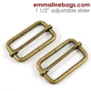 Emmaline 1 1/2 inch 38mm Adjustable Strap Sliders - Pack of 2