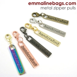 Emmaline Zipper Pull - handcrafted - Pack of 1