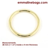 Emmaline 1 1/2 inch 38mm O-Ring - Pack of 4 - 5 finishes