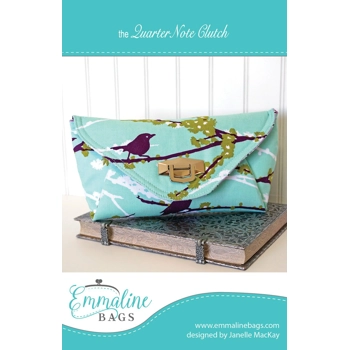 Quarter Note Clutch - Paper Pattern - Emmaline Bags