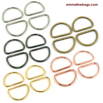 Emmaline 1.5 inch 38mm D-Ring - Pack of 4