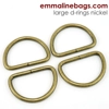 Emmaline 1.5 inch 38mm D-Ring - Pack of 4