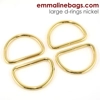 Emmaline 1.5 inch 38mm D-Ring - Pack of 4