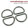 Emmaline 1.5 inch 38mm D-Ring - Pack of 4
