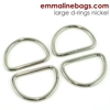 Emmaline 1.5 inch 38mm D-Ring - Pack of 4