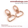 Emmaline 3/4 inch 20mm Swivel Snap Hook - Pack of 2