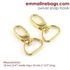 Emmaline 3/4 inch 20mm Swivel Snap Hook - Pack of 2