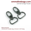 Emmaline 3/4 inch 20mm Swivel Snap Hook - Pack of 2
