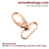 Emmaline 1.5 inch 38mm Swivel Snap Hook - Pack of 2