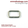 Emmaline 3/4 inch 18mm Rectangular Ring - Pack of 4