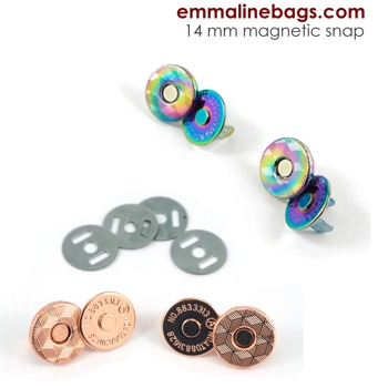 Emmaline Magnetic Snaps - 14mm - Pack of 2
