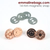 Emmaline Magnetic Snaps - 14mm - Pack of 2