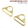 Emmaline 1.5 inch 38mm Triangle Rings - Pack of 2