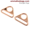 Emmaline 1.5 inch 38mm Triangle Rings - Pack of 2