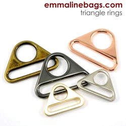 Emmaline 1 inch 25mm Triangle Rings - Pack of 2