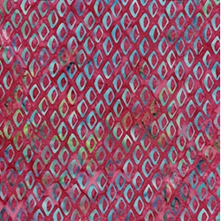 Island Batiks - Fish Scales - Raspberry