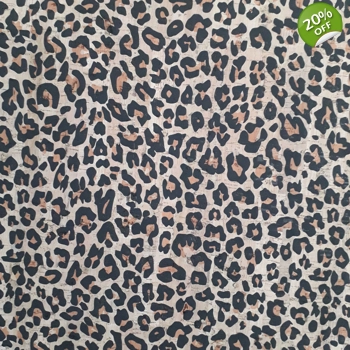 REMNANT - Cork Print - Leopard 2 - 36cm