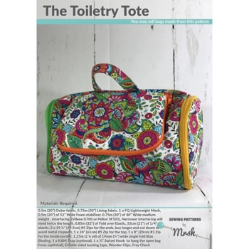 The Toiletry Tote - Paper Pattern - Mrs H Patterns