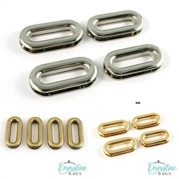 Emmaline Oblong Screw Together Grommets - 1 inch 25mm