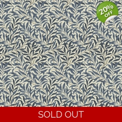REMNANT - William Morris - Standen - Willow Boughs - Navy - Fat Quarter