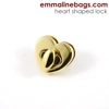 Emmaline Heart Shaped Bag Lock - Pack of 1