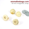 Emmaline Magnetic Snaps - 18mm - Slim - Pack of 2