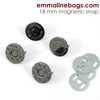 Emmaline Magnetic Snaps - 18mm - Slim - Pack of 2