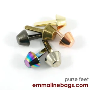Emmaline Bucket Bag Feet - 9/16in 14mm - Pack of 6