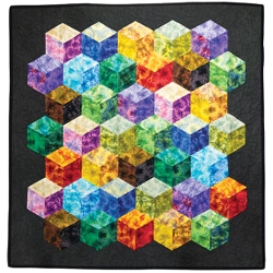 Tumbling Colors Wall Hanging EPP Pattern from Paper Pieces