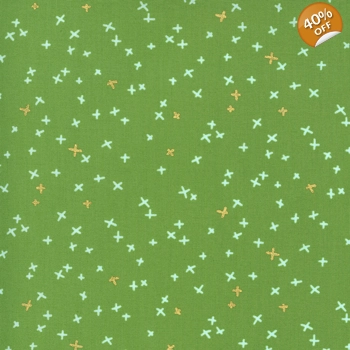 REMNANT - Zen Chic - Dance in Paris - Swing - Grass - Fat Quarter