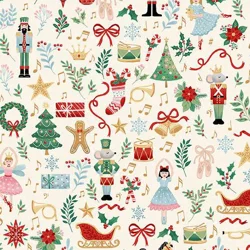 Makower - The Nutcracker - Fairytale - Cream