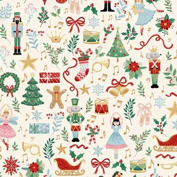 Makower - The Nutcracker - Fairytale - Cream