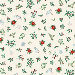 Makower - The Nutcracker - Foliage - Cream