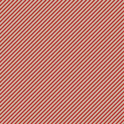 Makower - The Nutcracker - Candy Cane Stripe - Red