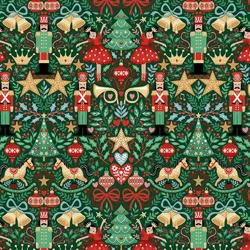 Makower - The Nutcracker - Sugar Plum - Green