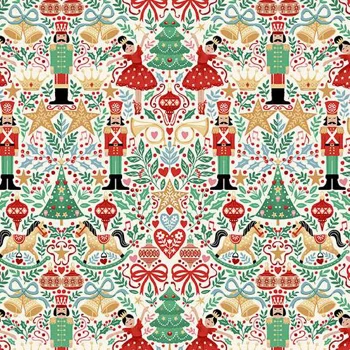 Makower - The Nutcracker - Sugar Plum - Cream
