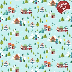 Makower - Santa Express - Scenic - Turquoise