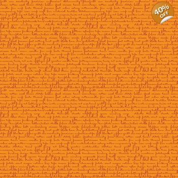 Giucy Giuce - Scrawl - Quilty Words - Tangerine
