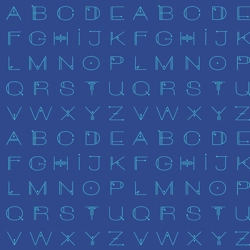 Giucy Giuce - Scrawl - Deco Letters - Electric Blue
