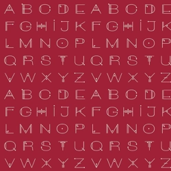Giucy Giuce - Scrawl - Deco Letters - Crimson
