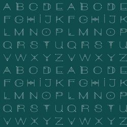 Giucy Giuce - Scrawl - Deco Letters - Teal